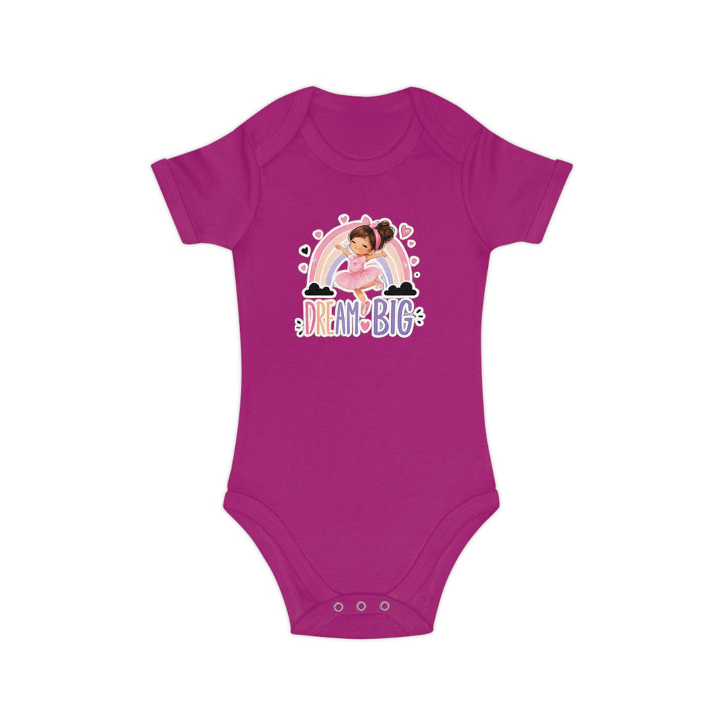 Dream Big Baby Bodysuit — Rainbow Unicorn Kids' Onesie