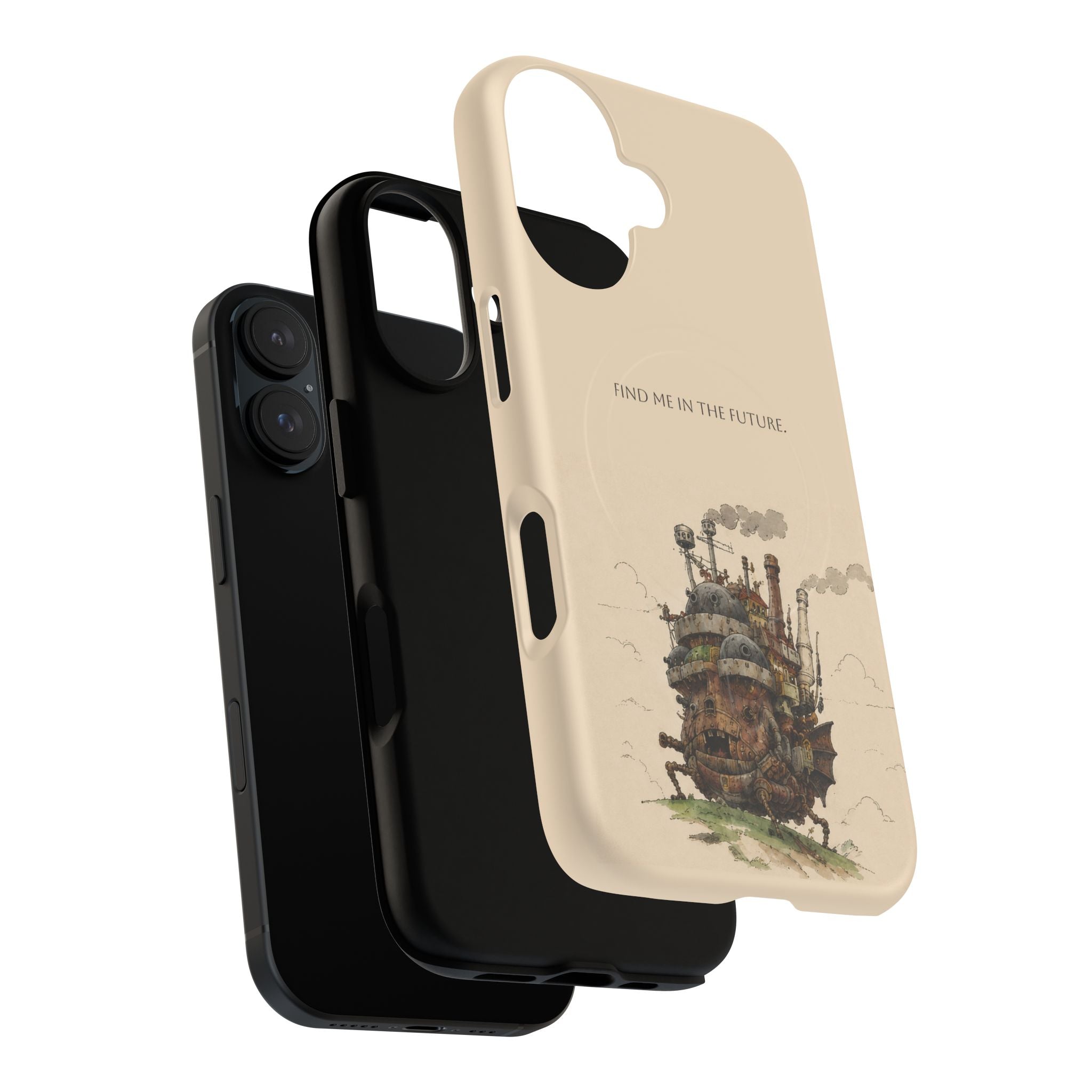 Howl’s Moving Castle Phone Case — “Find Me in the Future” Tough Magnetic iPhone Cover