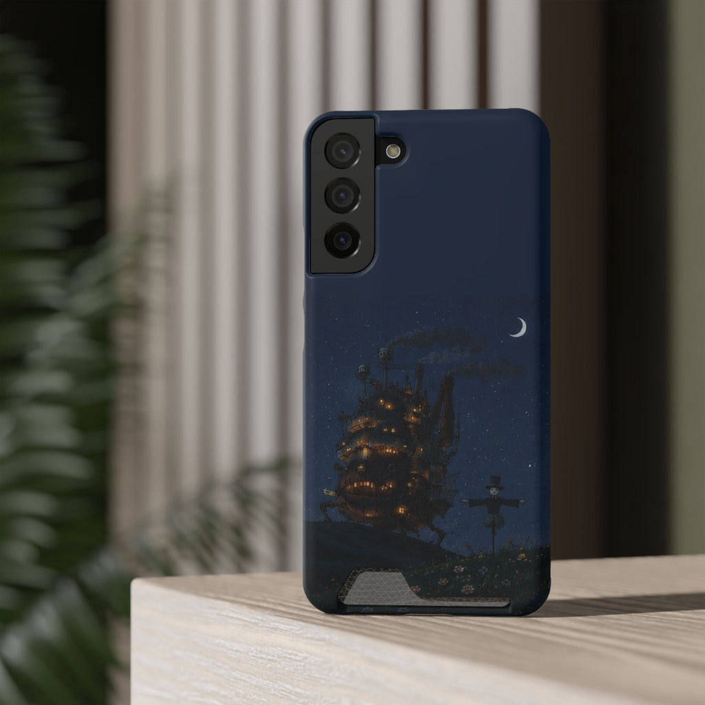howl's moving castleCastle Phone Card Case — Fairy Tale Nightscape Wallet Phone Case