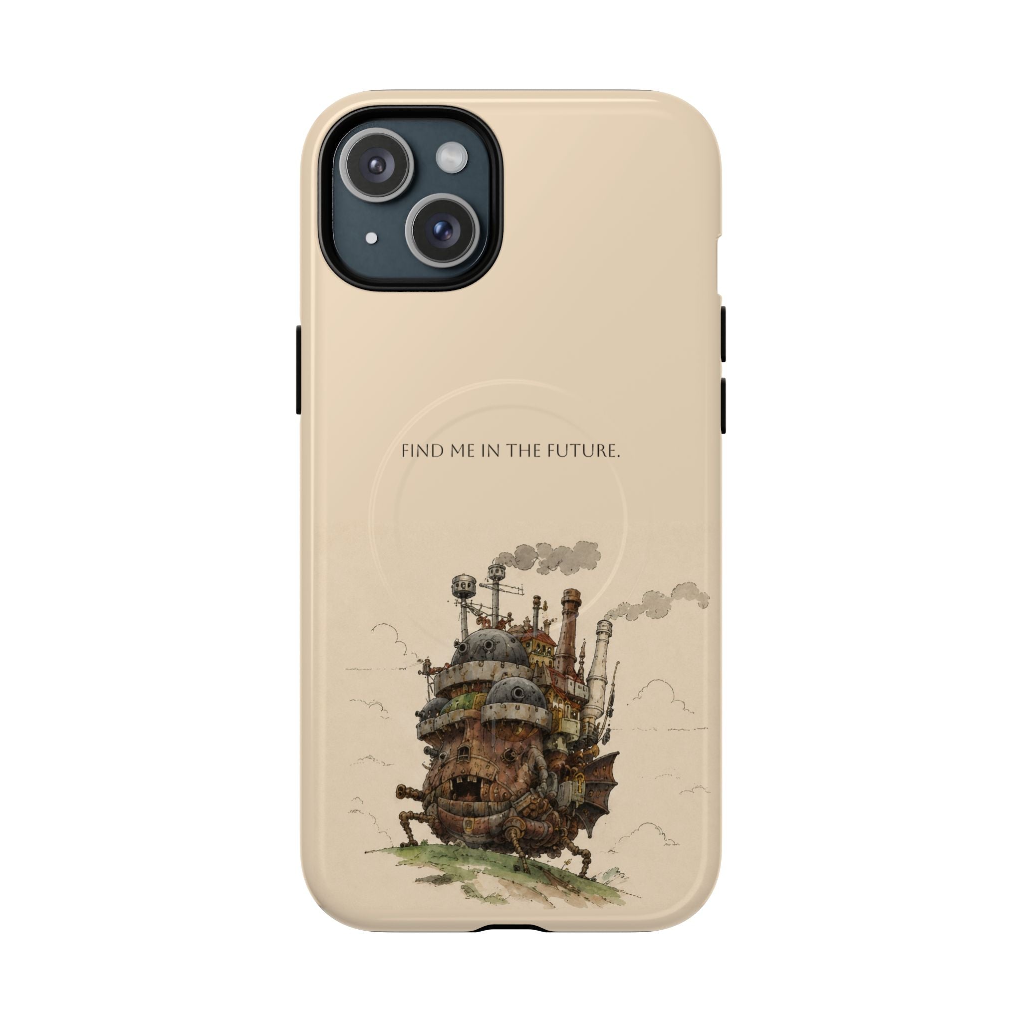 Howl’s Moving Castle Phone Case — “Find Me in the Future” Tough Magnetic iPhone Cover