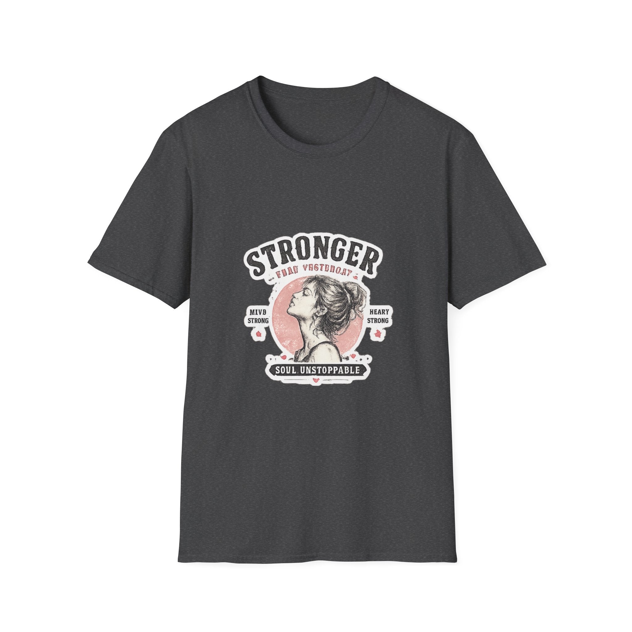 T-Shirt — "Stronger Each Yesterday" Vintage Motivational Tee
