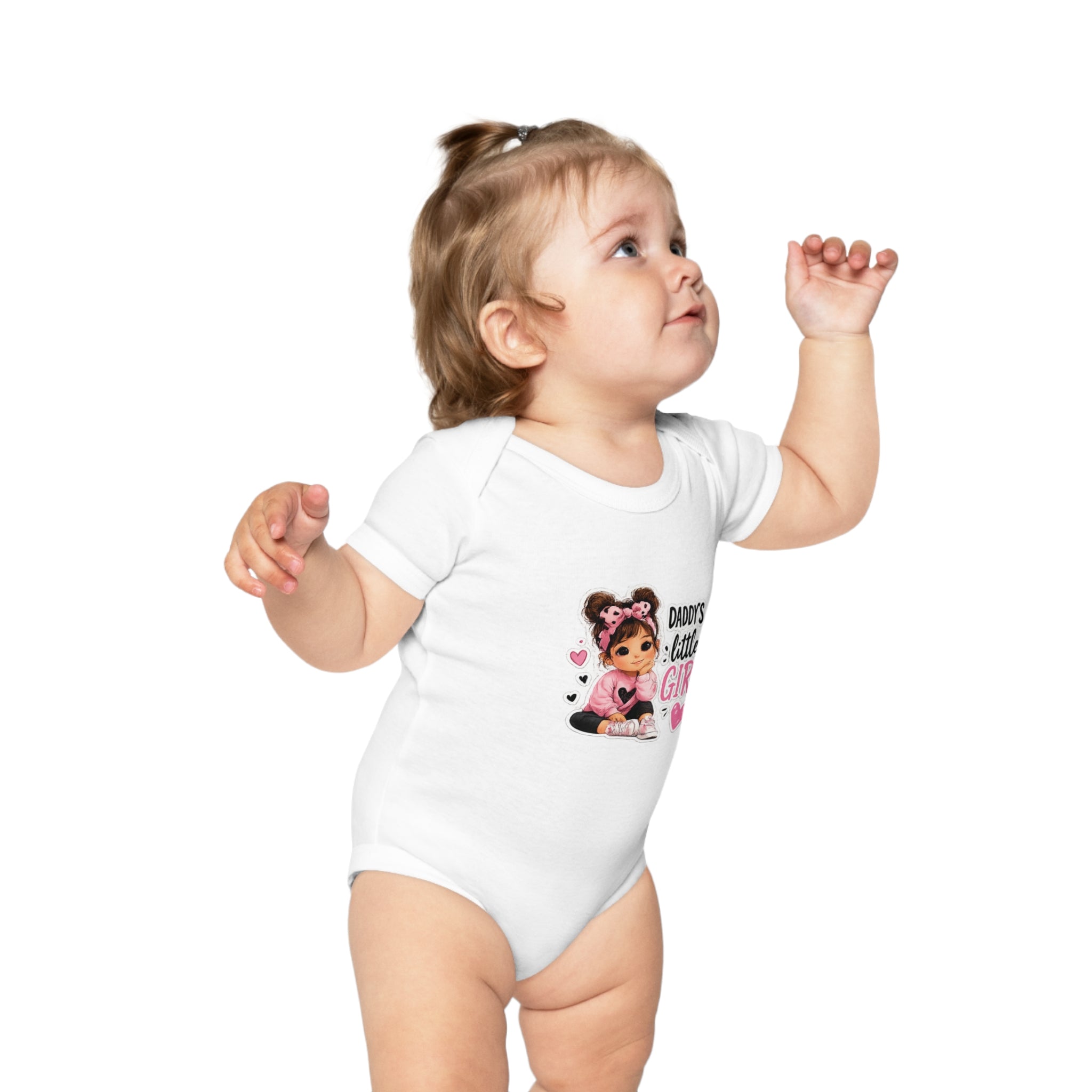 Daddy's Little Girl Baby Bodysuit - Cute Pink Newborn Onesie