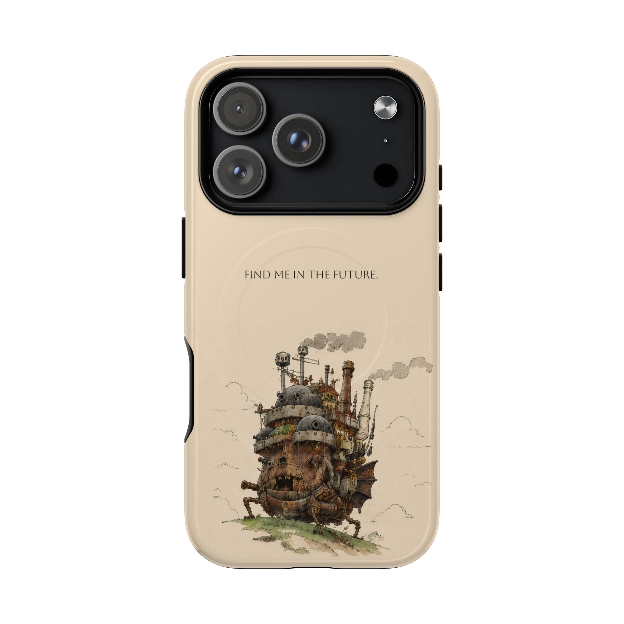 Howl’s Moving Castle Phone Case — “Find Me in the Future” Tough Magnetic iPhone Cover