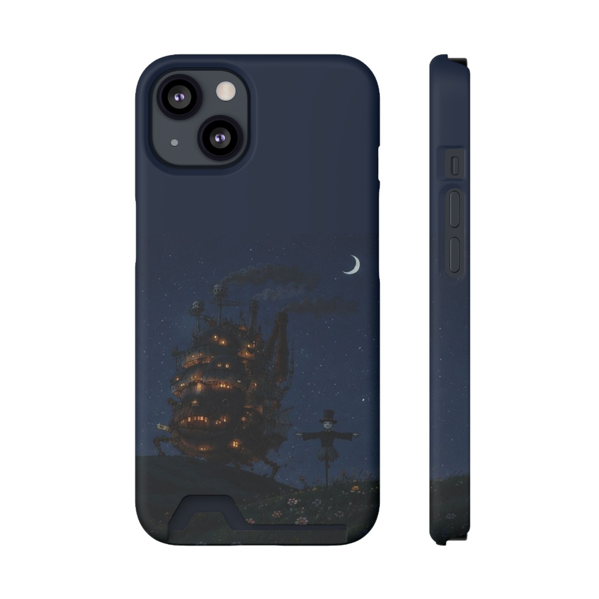 howl's moving castleCastle Phone Card Case — Fairy Tale Nightscape Wallet Phone Case