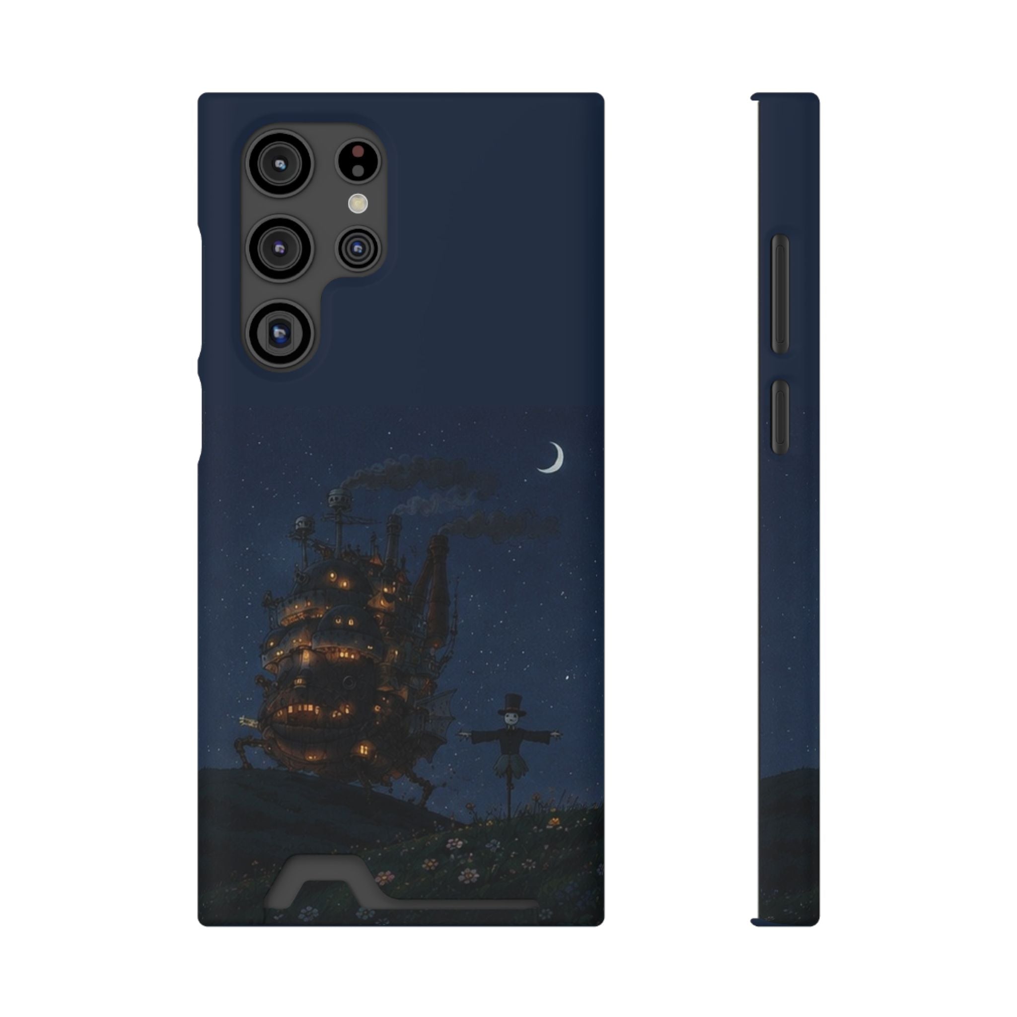 howl's moving castleCastle Phone Card Case — Fairy Tale Nightscape Wallet Phone Case