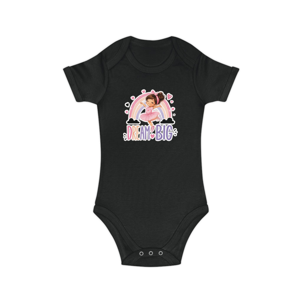 Dream Big Baby Bodysuit — Rainbow Unicorn Kids' Onesie