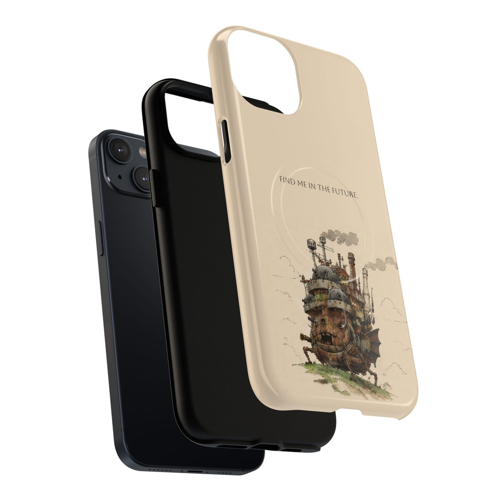 Howl’s Moving Castle Phone Case — “Find Me in the Future” Tough Magnetic iPhone Cover