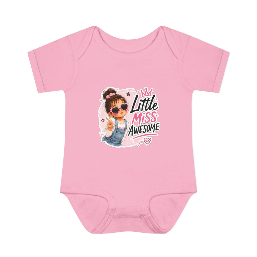 Baby Bodysuit - "Little Miss Awesome" Cute Girl Infant Onesie