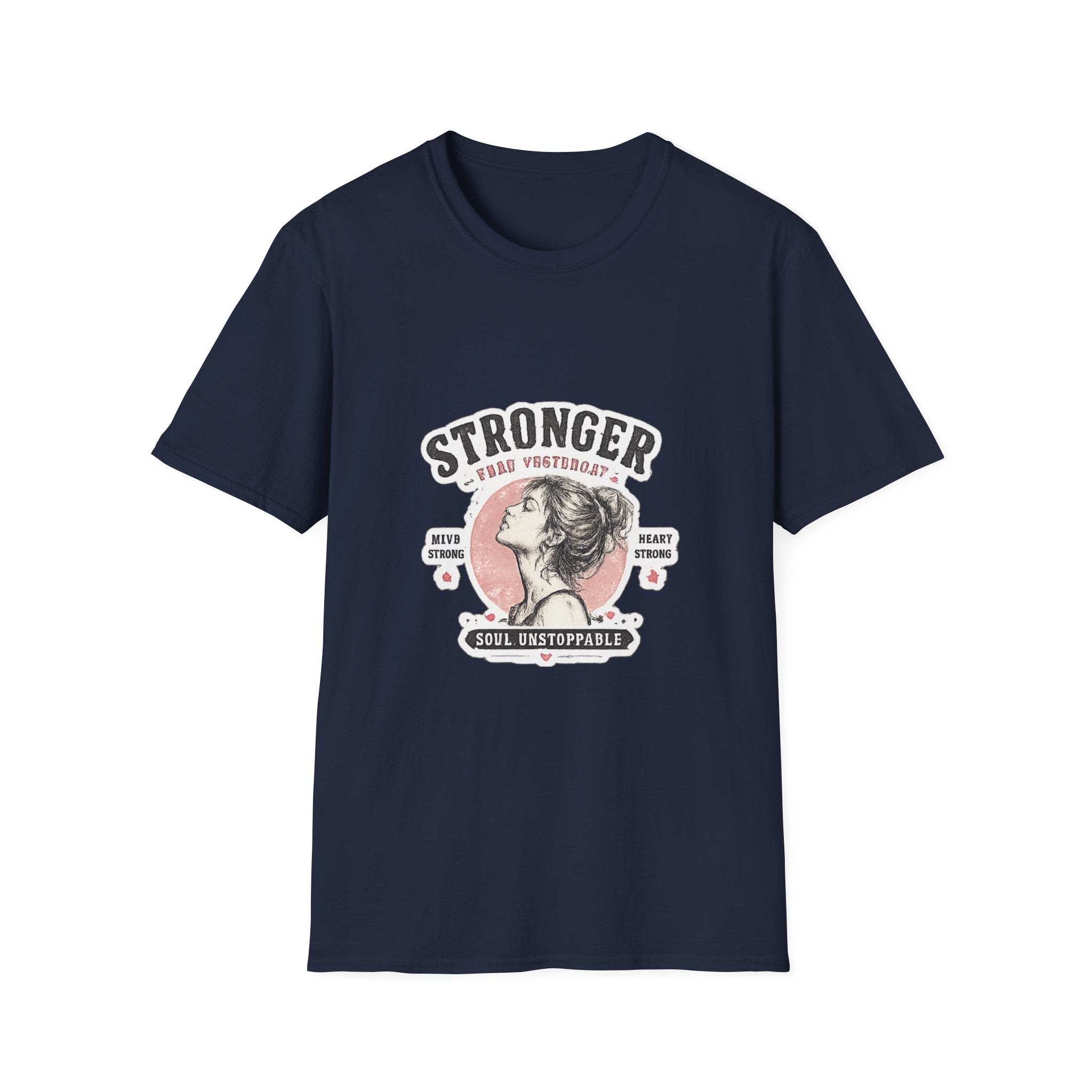 T-Shirt — "Stronger Each Yesterday" Vintage Motivational Tee