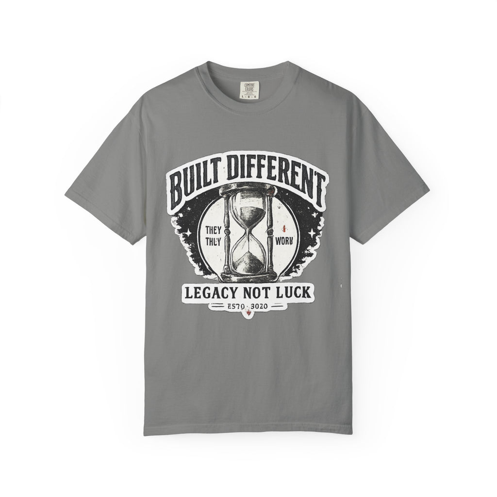 Built Different T-Shirt — 'Legacy Not Luck' Motivational Graphic Tee
