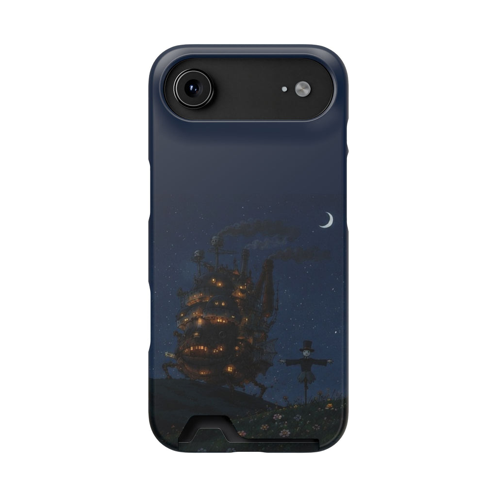 howl's moving castleCastle Phone Card Case — Fairy Tale Nightscape Wallet Phone Case