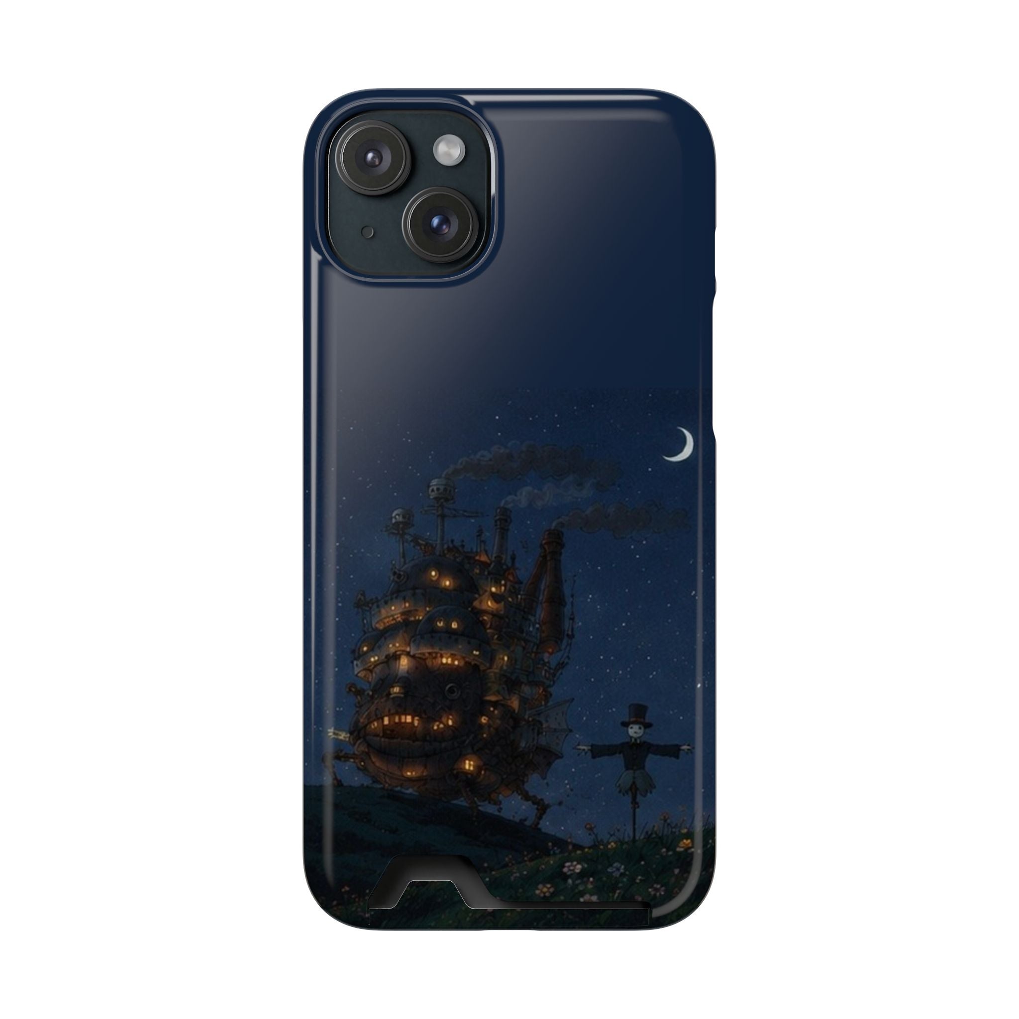 howl's moving castleCastle Phone Card Case — Fairy Tale Nightscape Wallet Phone Case