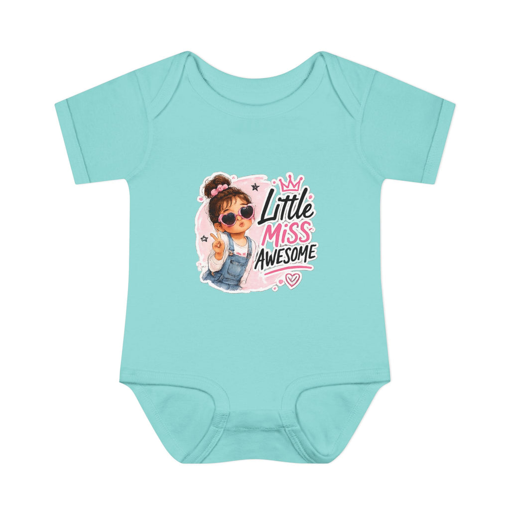Baby Bodysuit - "Little Miss Awesome" Cute Girl Infant Onesie