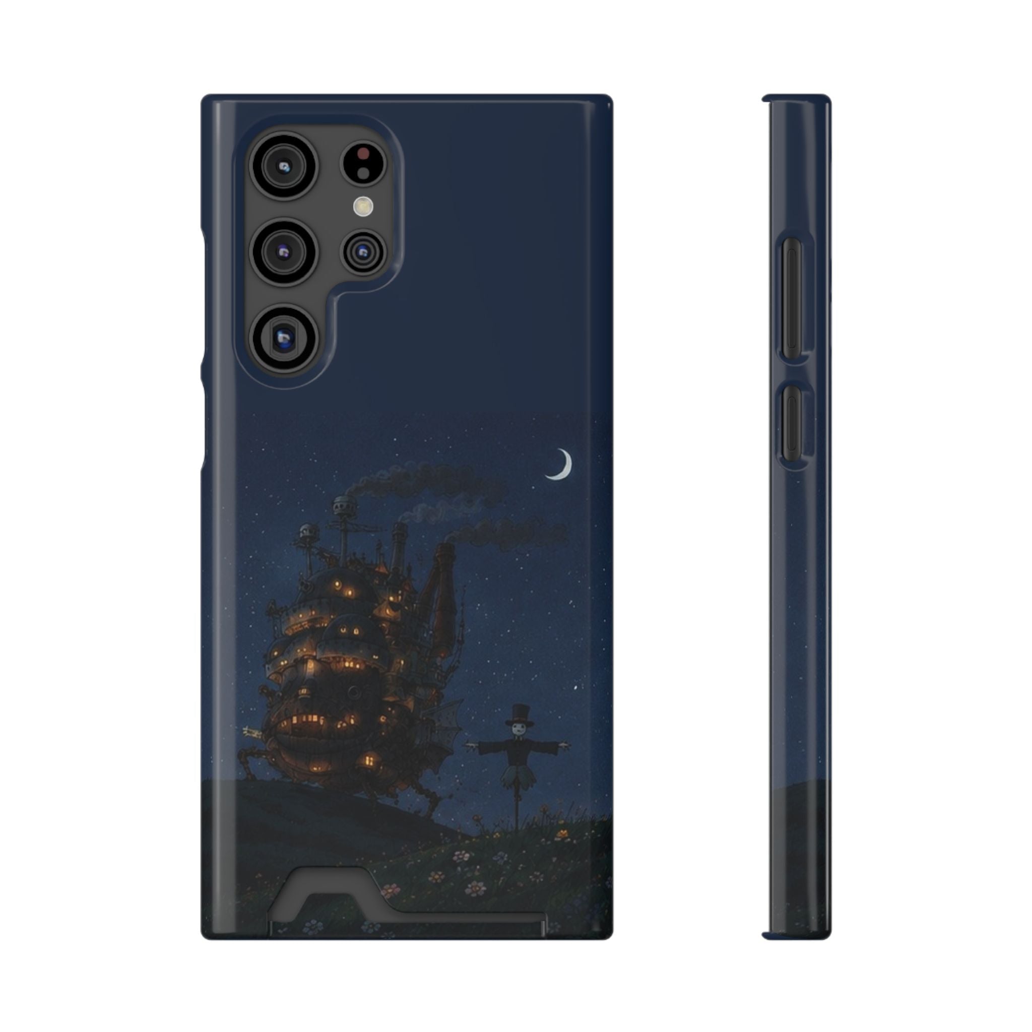 howl's moving castleCastle Phone Card Case — Fairy Tale Nightscape Wallet Phone Case