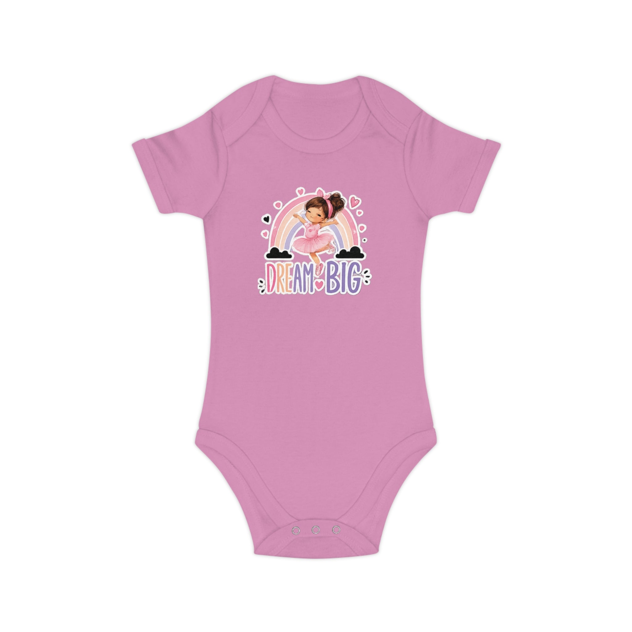 Dream Big Baby Bodysuit — Rainbow Unicorn Kids' Onesie