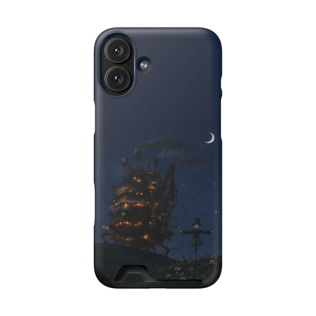 howl's moving castleCastle Phone Card Case — Fairy Tale Nightscape Wallet Phone Case