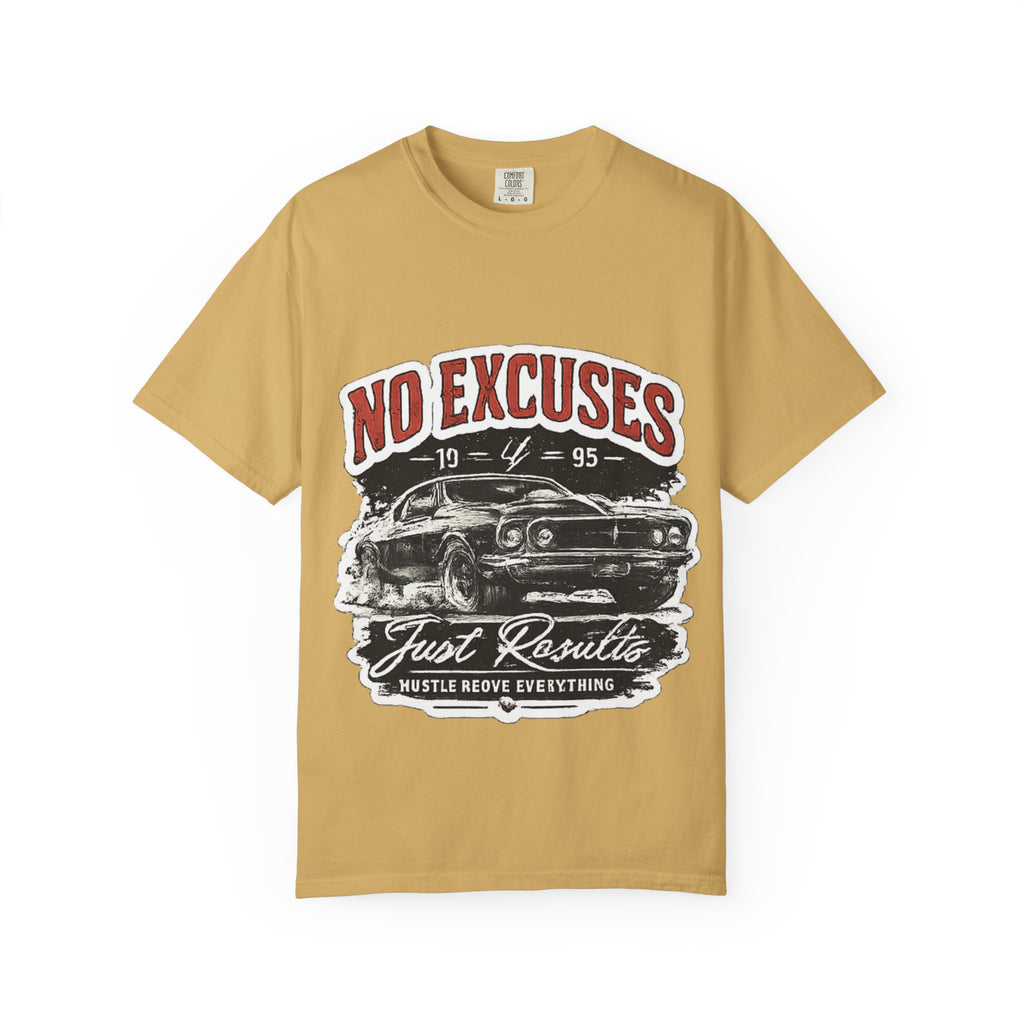 No Excuses Vintage Muscle Car T-Shirt — "Just Requisite" Graphic Tee
