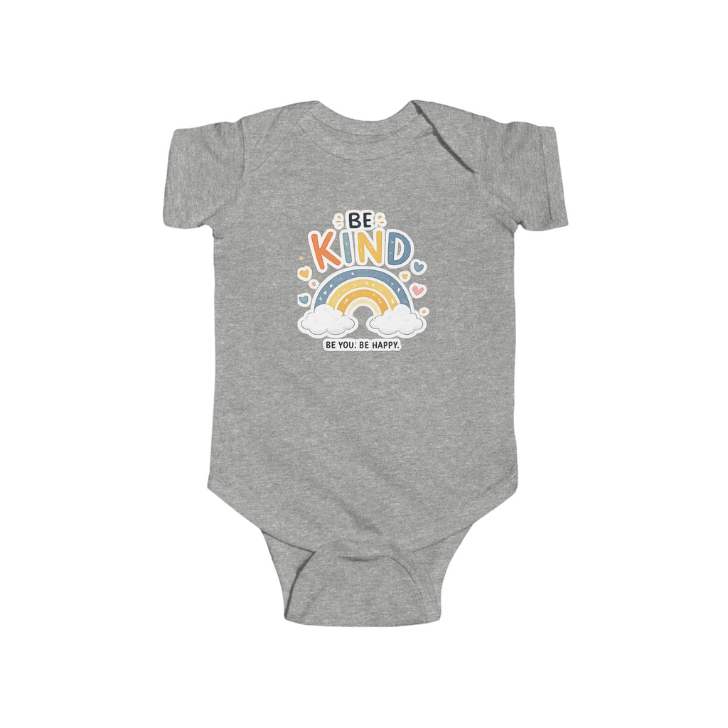 Be Kind Rainbow Infant Bodysuit — Cute Positive Baby Onesie