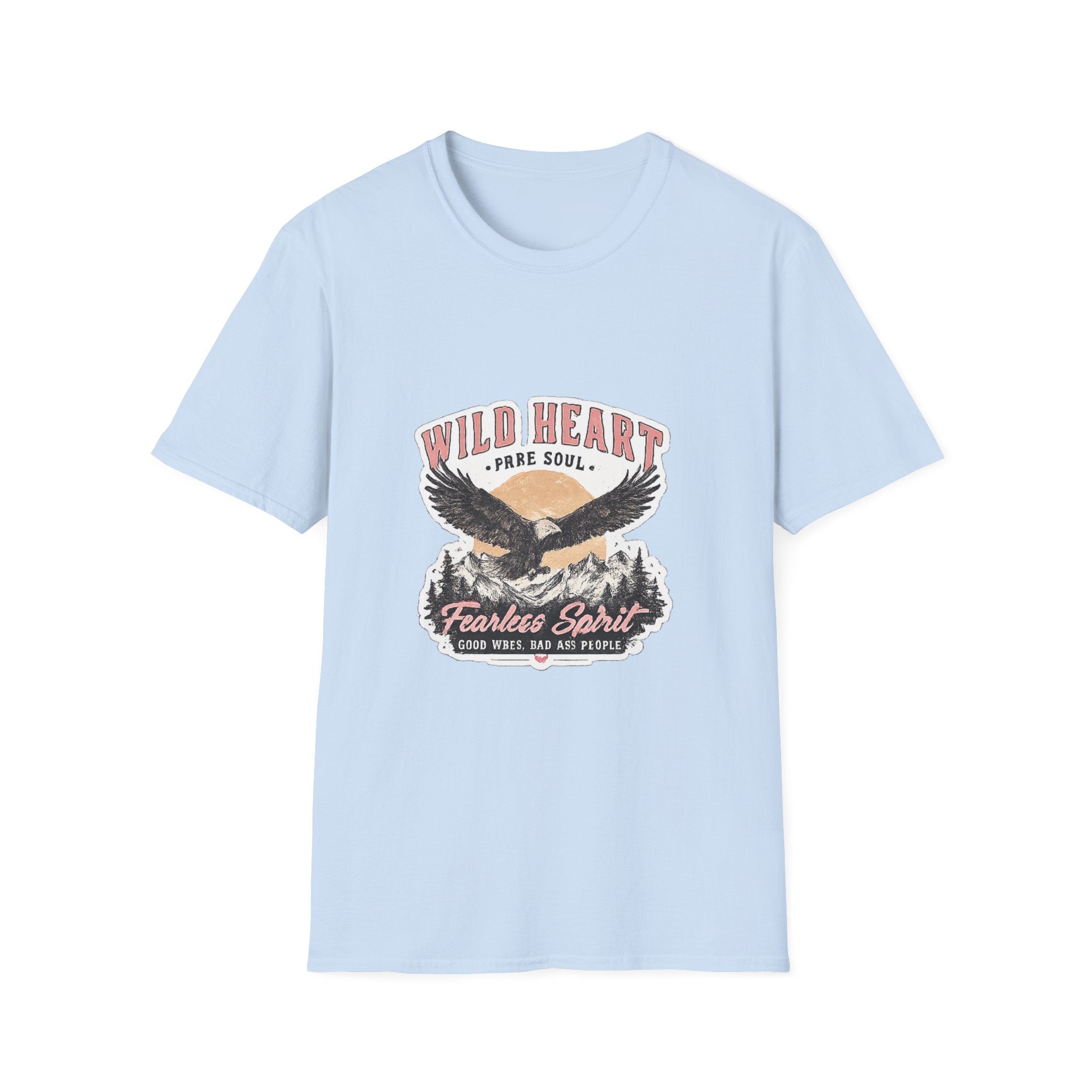 Wild Heart Eagle T-Shirt — "Wild Heart, Free Soul" Vintage Graphic Tee