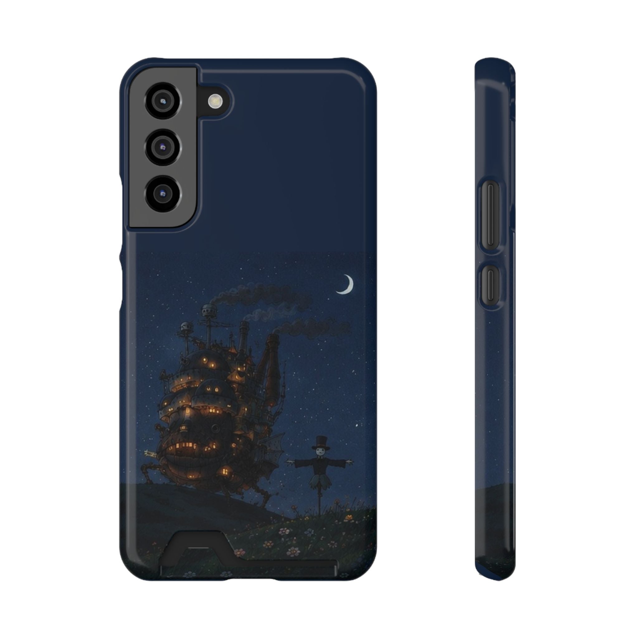 howl's moving castleCastle Phone Card Case — Fairy Tale Nightscape Wallet Phone Case