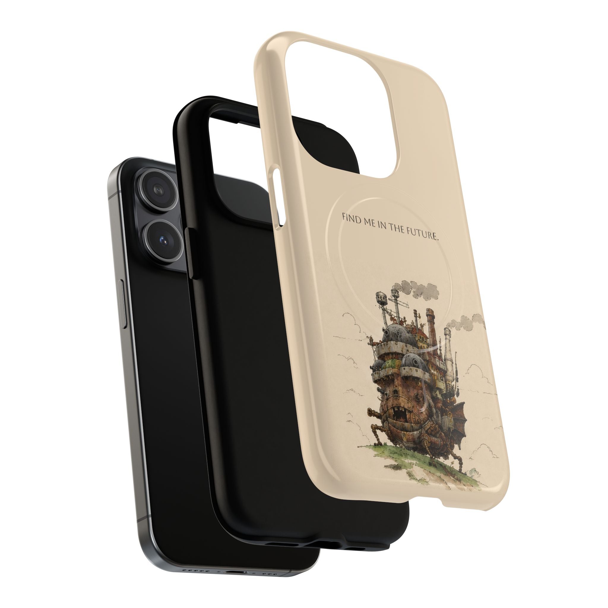 Howl’s Moving Castle Phone Case — “Find Me in the Future” Tough Magnetic iPhone Cover