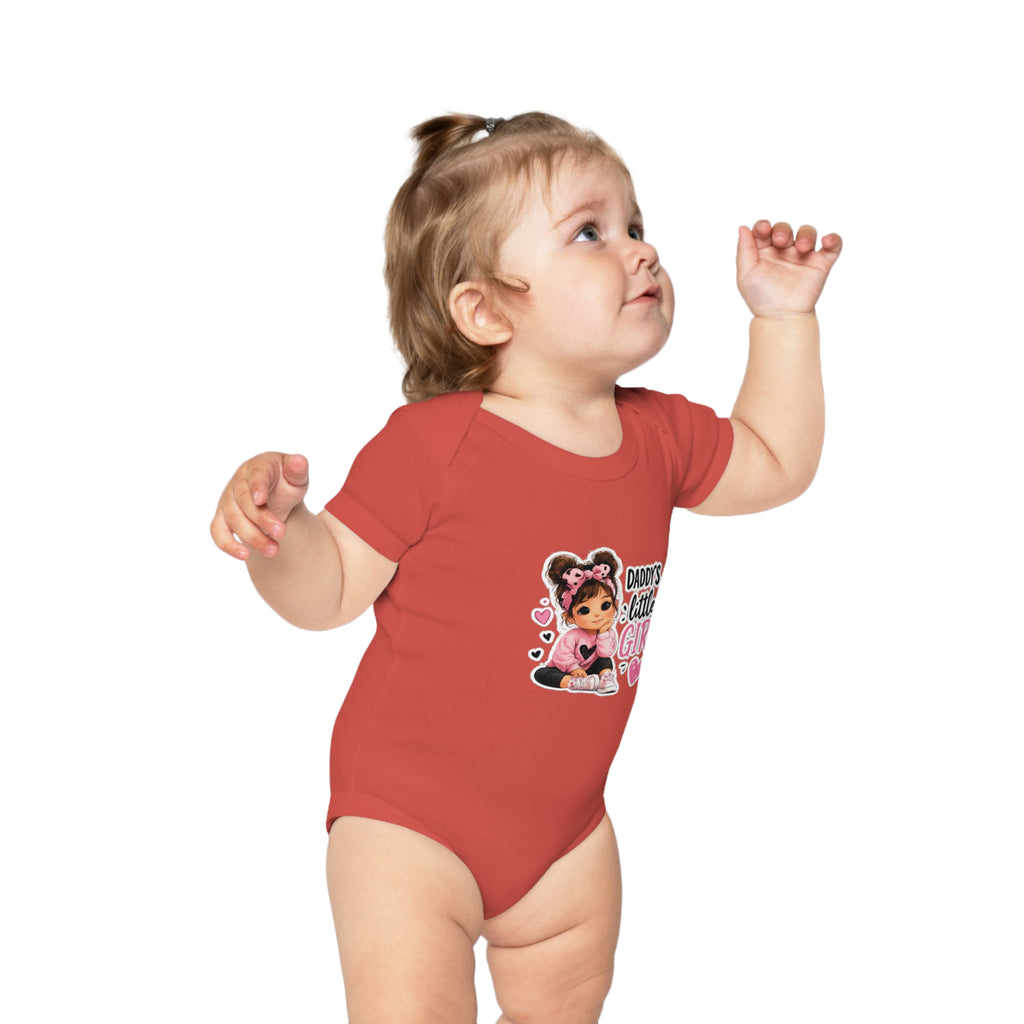 Daddy's Little Girl Baby Bodysuit - Cute Pink Newborn Onesie