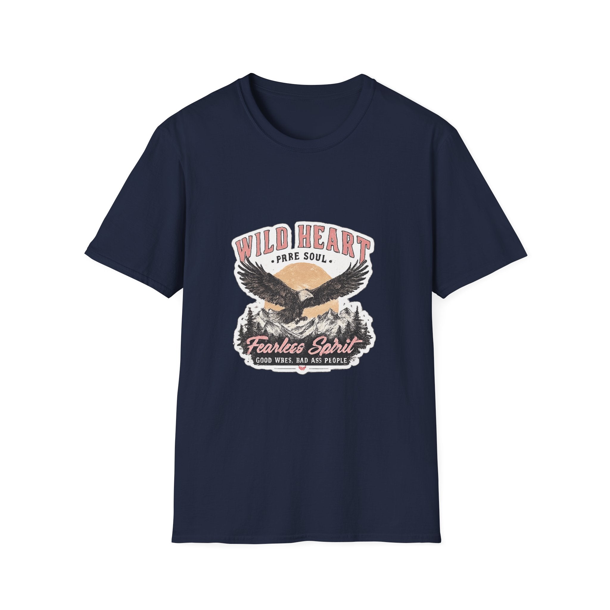Wild Heart Eagle T-Shirt — "Wild Heart, Free Soul" Vintage Graphic Tee
