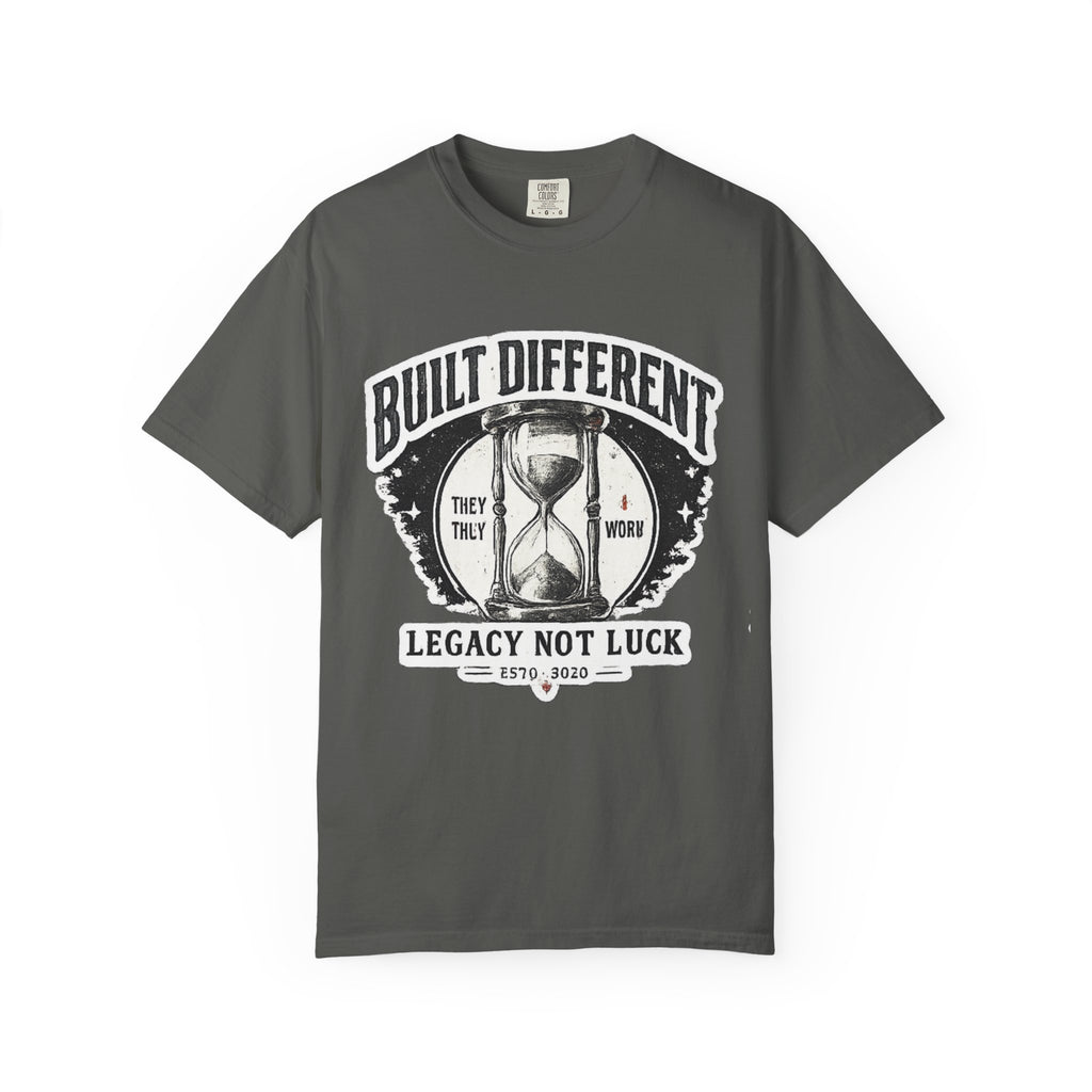 Built Different T-Shirt — 'Legacy Not Luck' Motivational Graphic Tee
