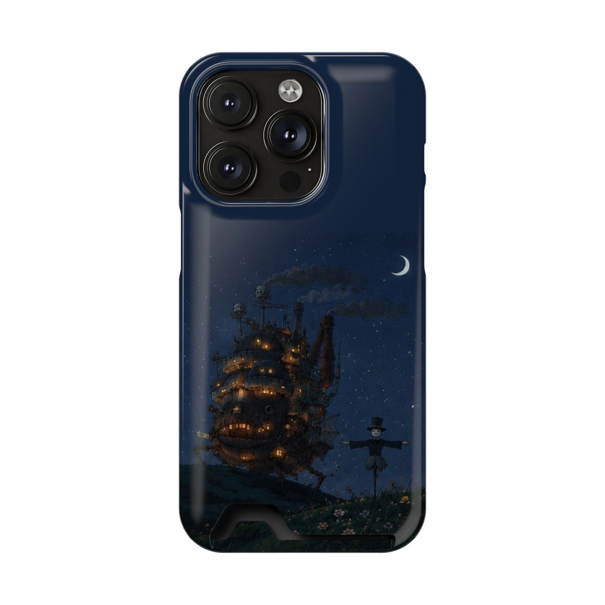 howl's moving castleCastle Phone Card Case — Fairy Tale Nightscape Wallet Phone Case