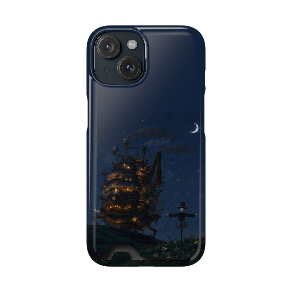 howl's moving castleCastle Phone Card Case — Fairy Tale Nightscape Wallet Phone Case