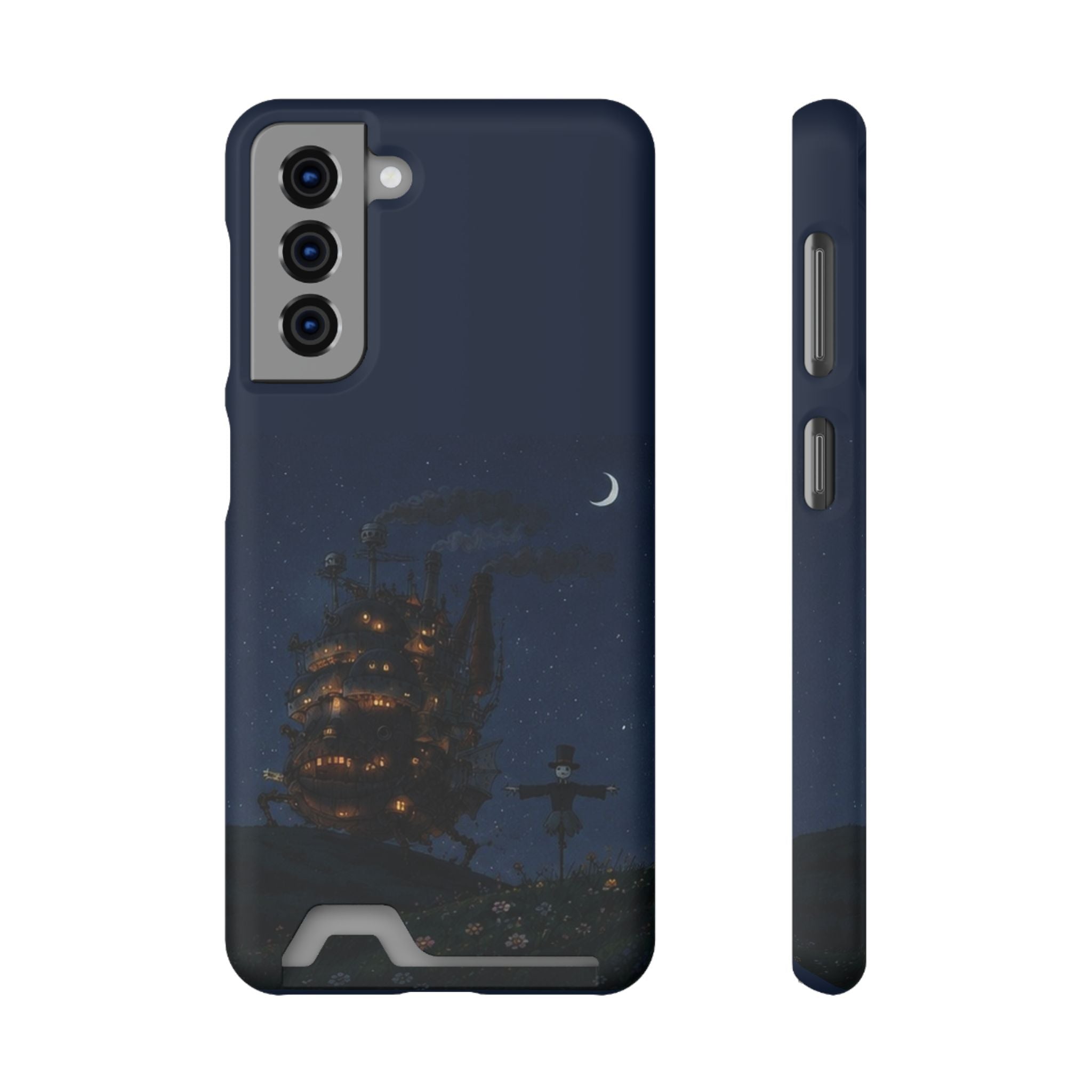 howl's moving castleCastle Phone Card Case — Fairy Tale Nightscape Wallet Phone Case