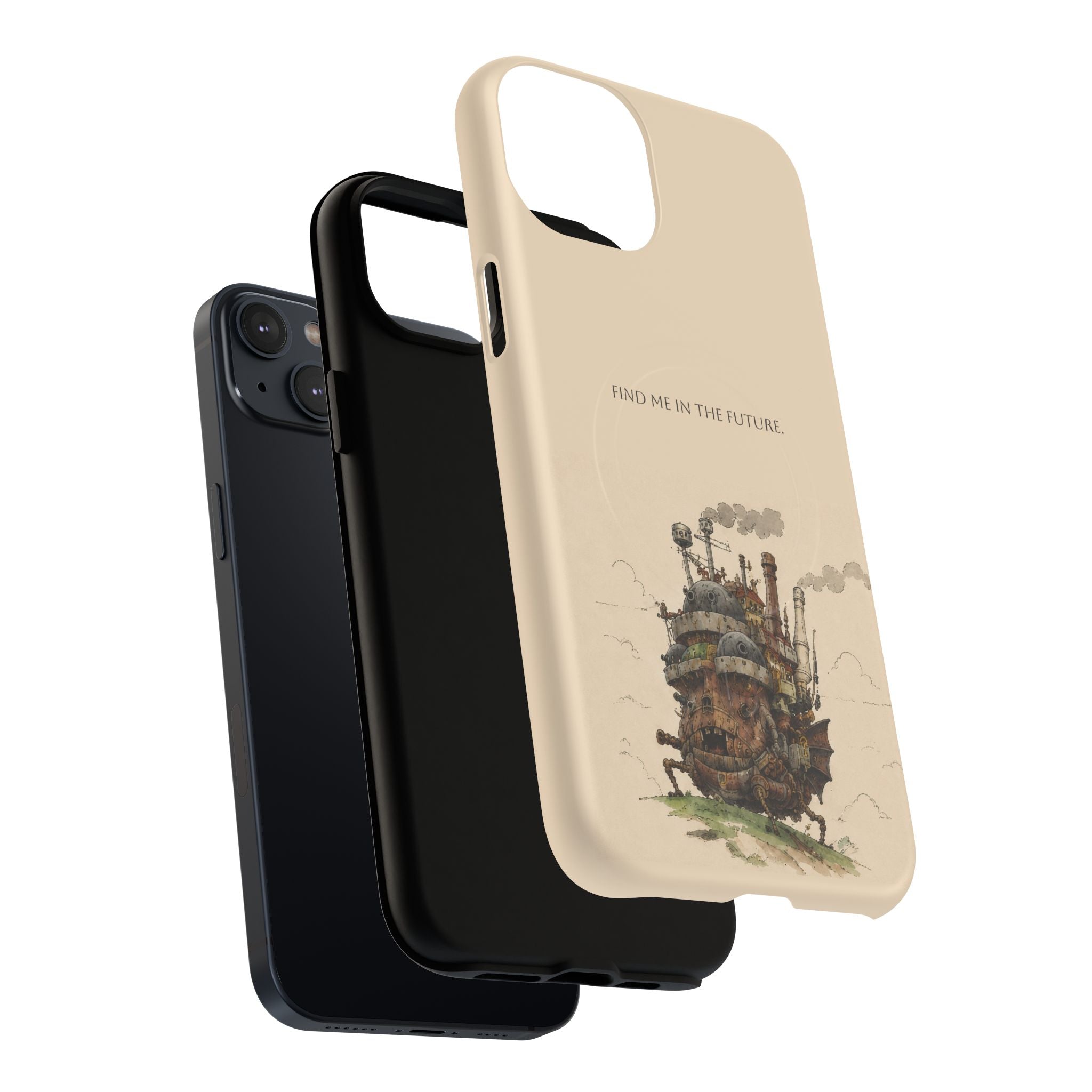 Howl’s Moving Castle Phone Case — “Find Me in the Future” Tough Magnetic iPhone Cover