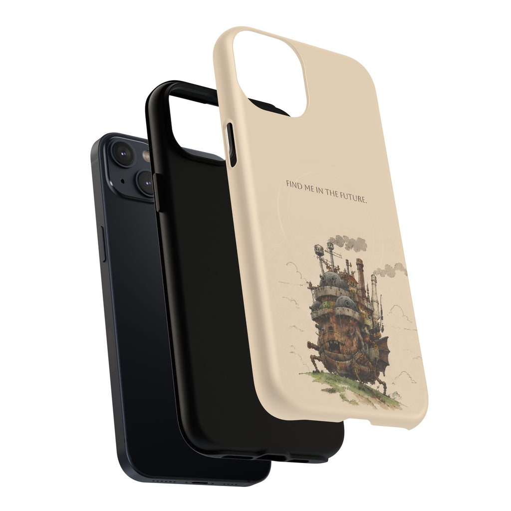 Howl’s Moving Castle Phone Case — “Find Me in the Future” Tough Magnetic iPhone Cover