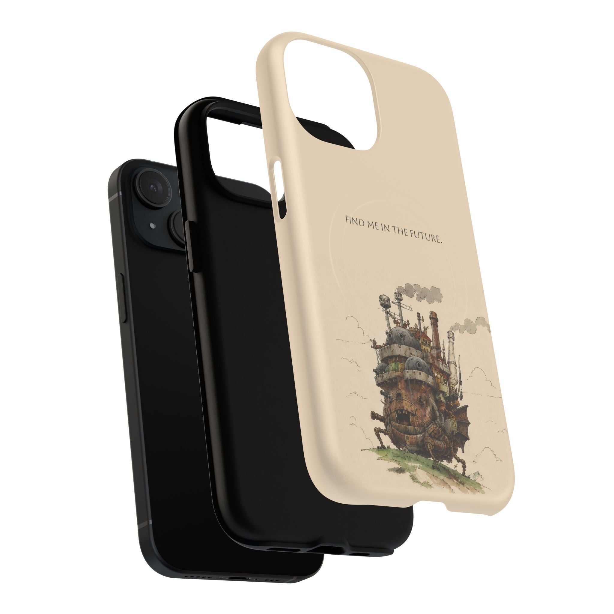 Howl’s Moving Castle Phone Case — “Find Me in the Future” Tough Magnetic iPhone Cover