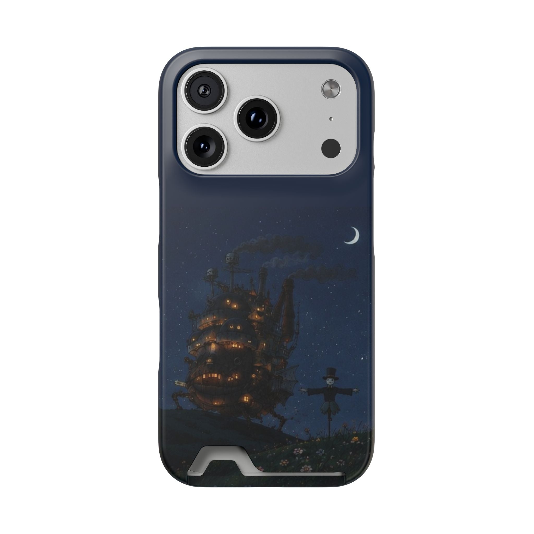howl's moving castleCastle Phone Card Case — Fairy Tale Nightscape Wallet Phone Case