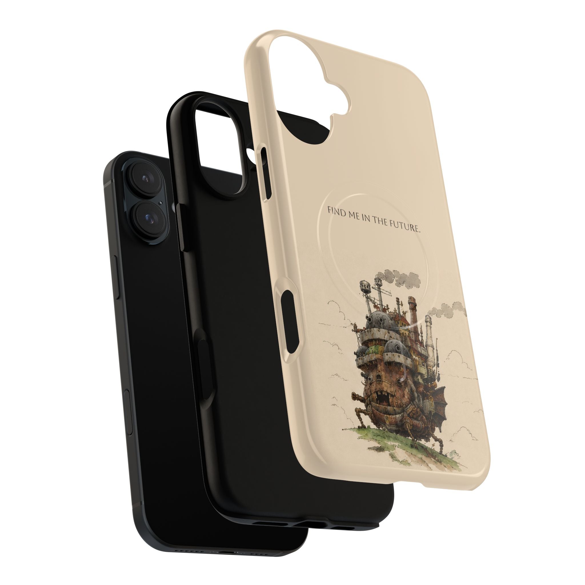 Howl’s Moving Castle Phone Case — “Find Me in the Future” Tough Magnetic iPhone Cover