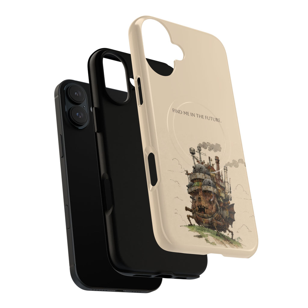 Howl’s Moving Castle Phone Case — “Find Me in the Future” Tough Magnetic iPhone Cover