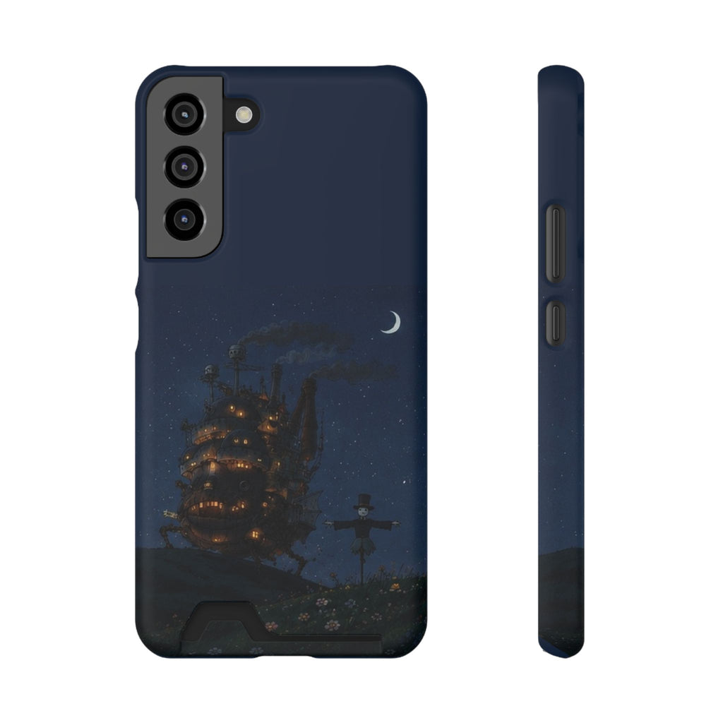 howl's moving castleCastle Phone Card Case — Fairy Tale Nightscape Wallet Phone Case