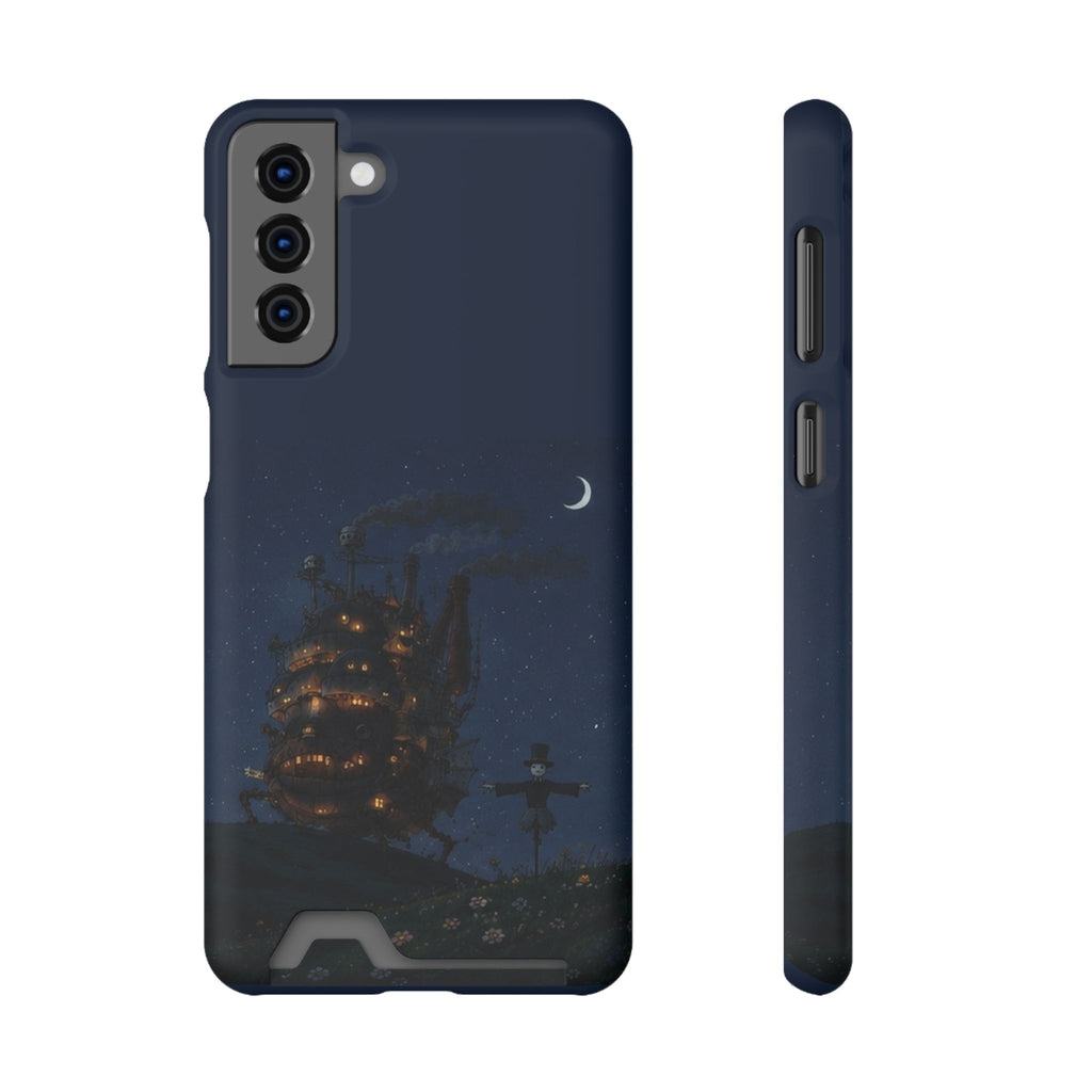 howl's moving castleCastle Phone Card Case — Fairy Tale Nightscape Wallet Phone Case