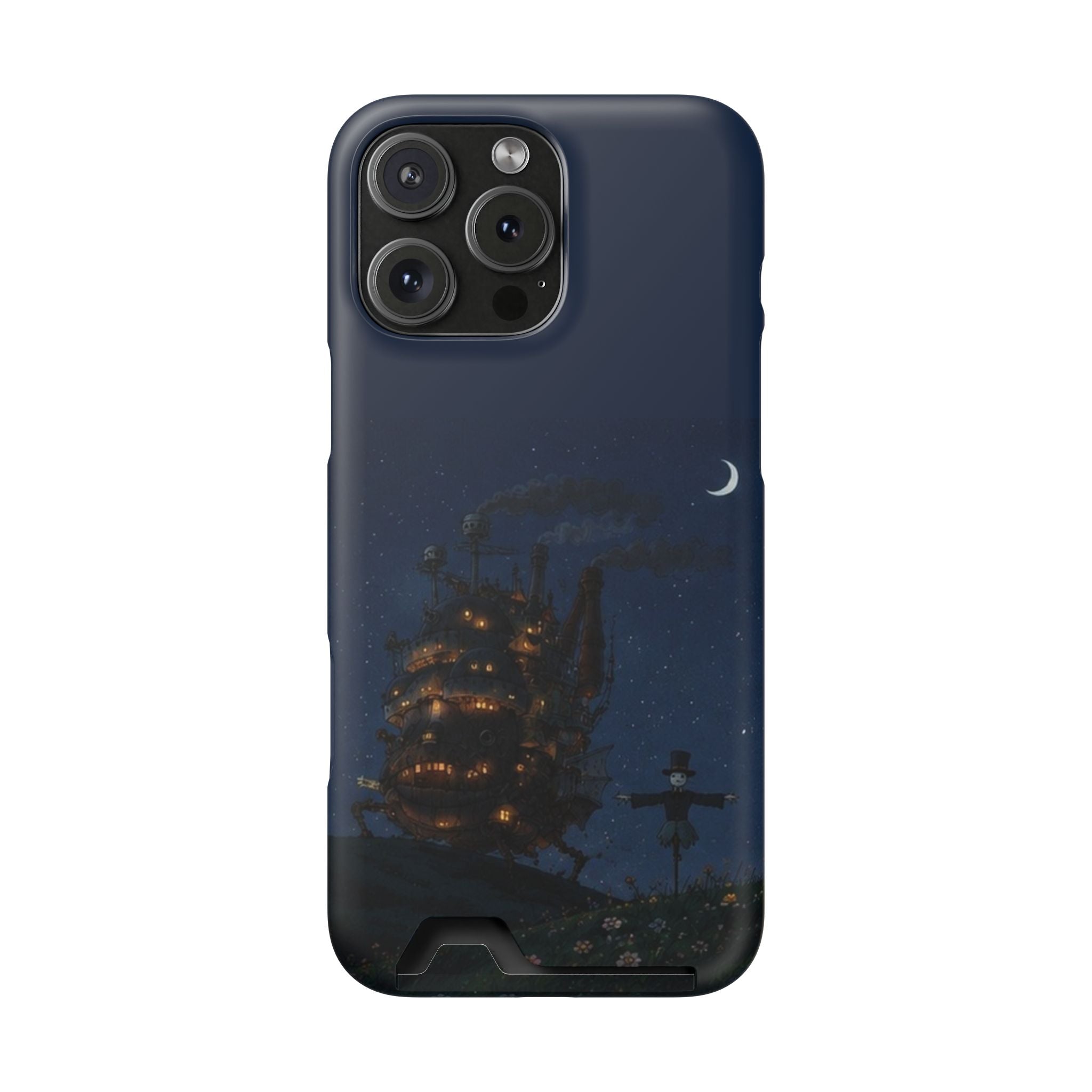 howl's moving castleCastle Phone Card Case — Fairy Tale Nightscape Wallet Phone Case
