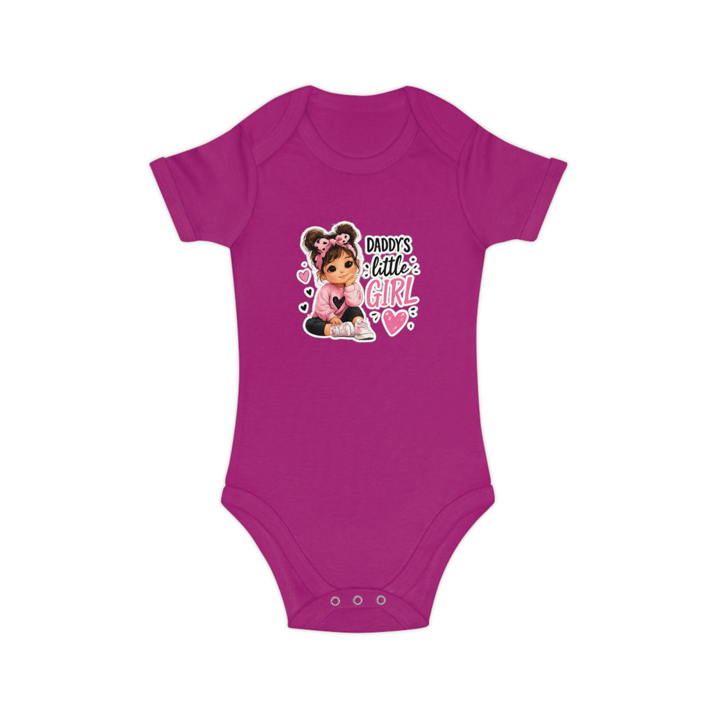 Daddy's Little Girl Baby Bodysuit - Cute Pink Newborn Onesie