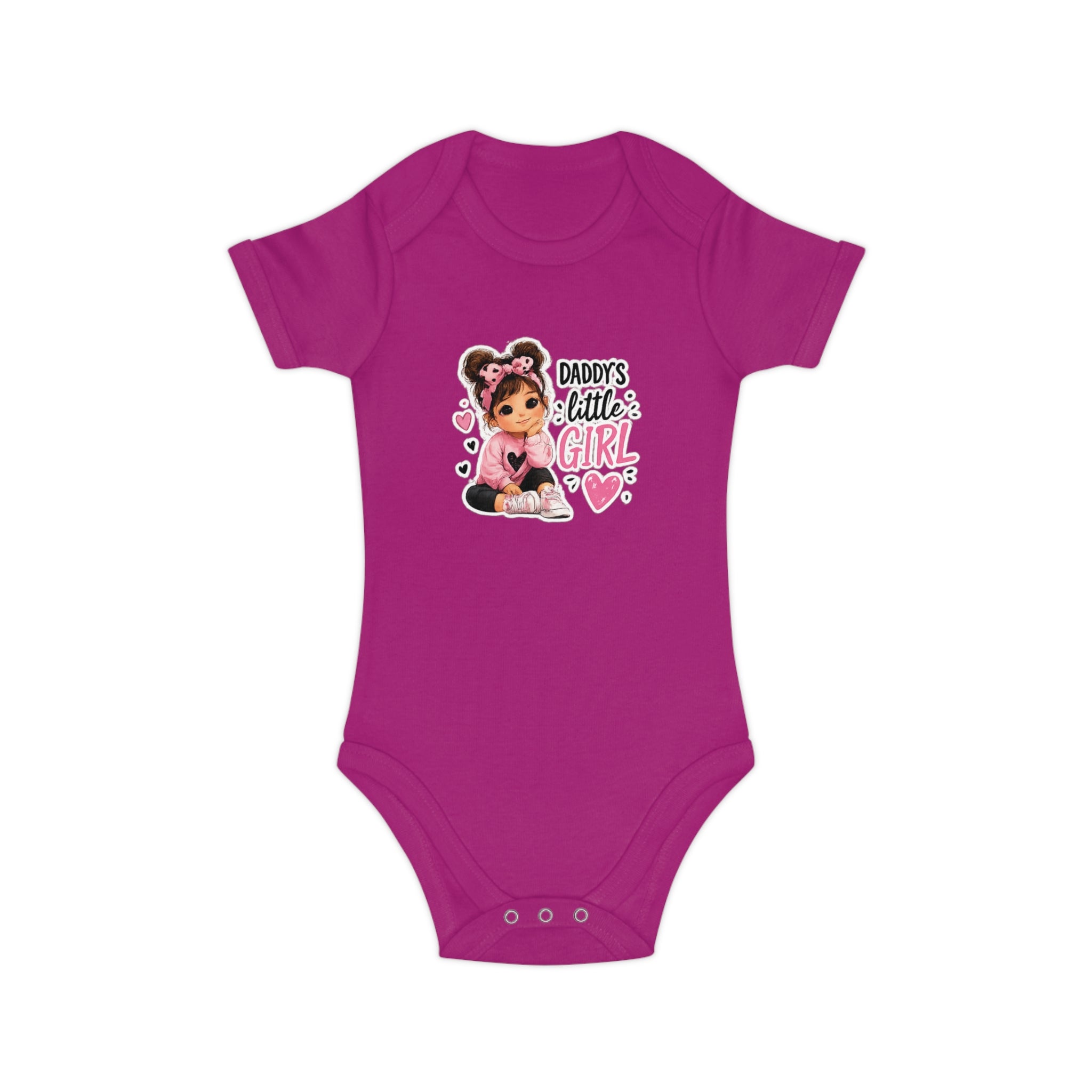 Daddy's Little Girl Baby Bodysuit - Cute Pink Newborn Onesie
