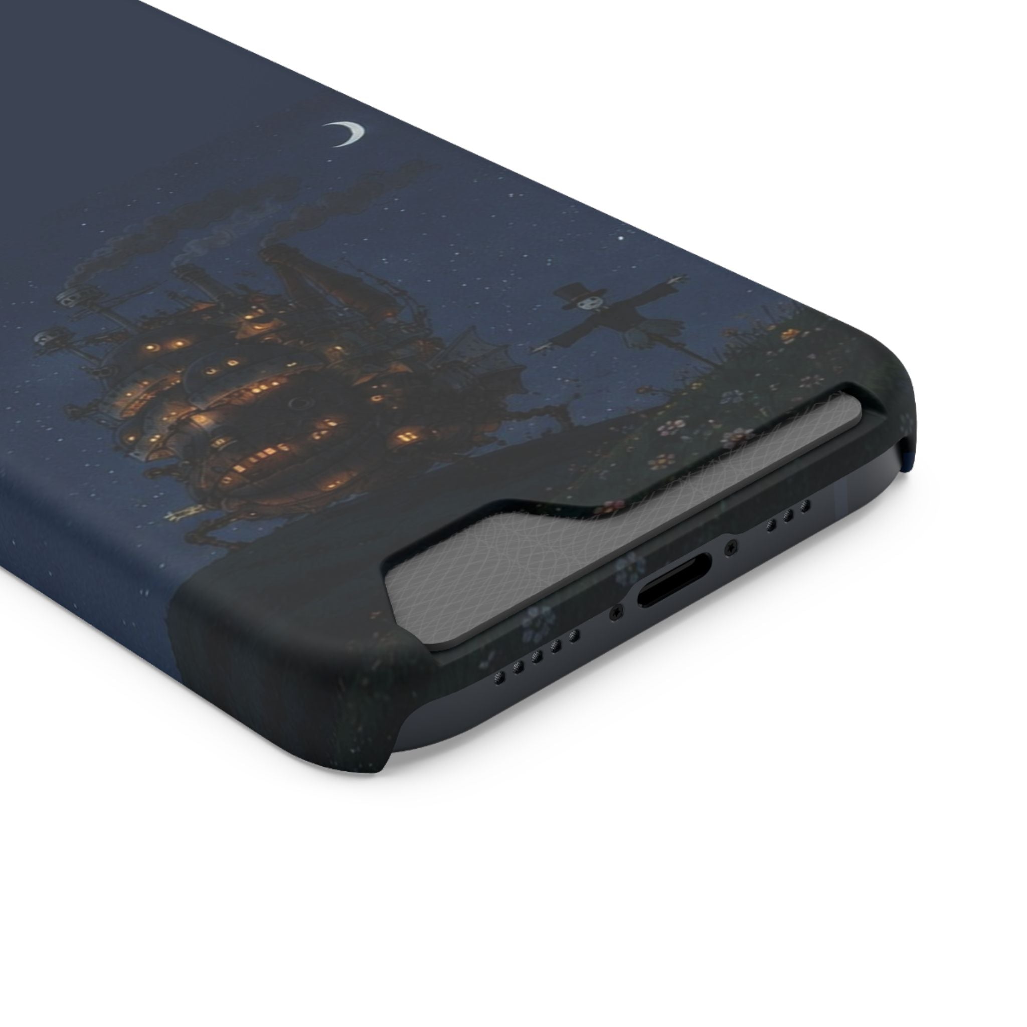howl's moving castleCastle Phone Card Case — Fairy Tale Nightscape Wallet Phone Case