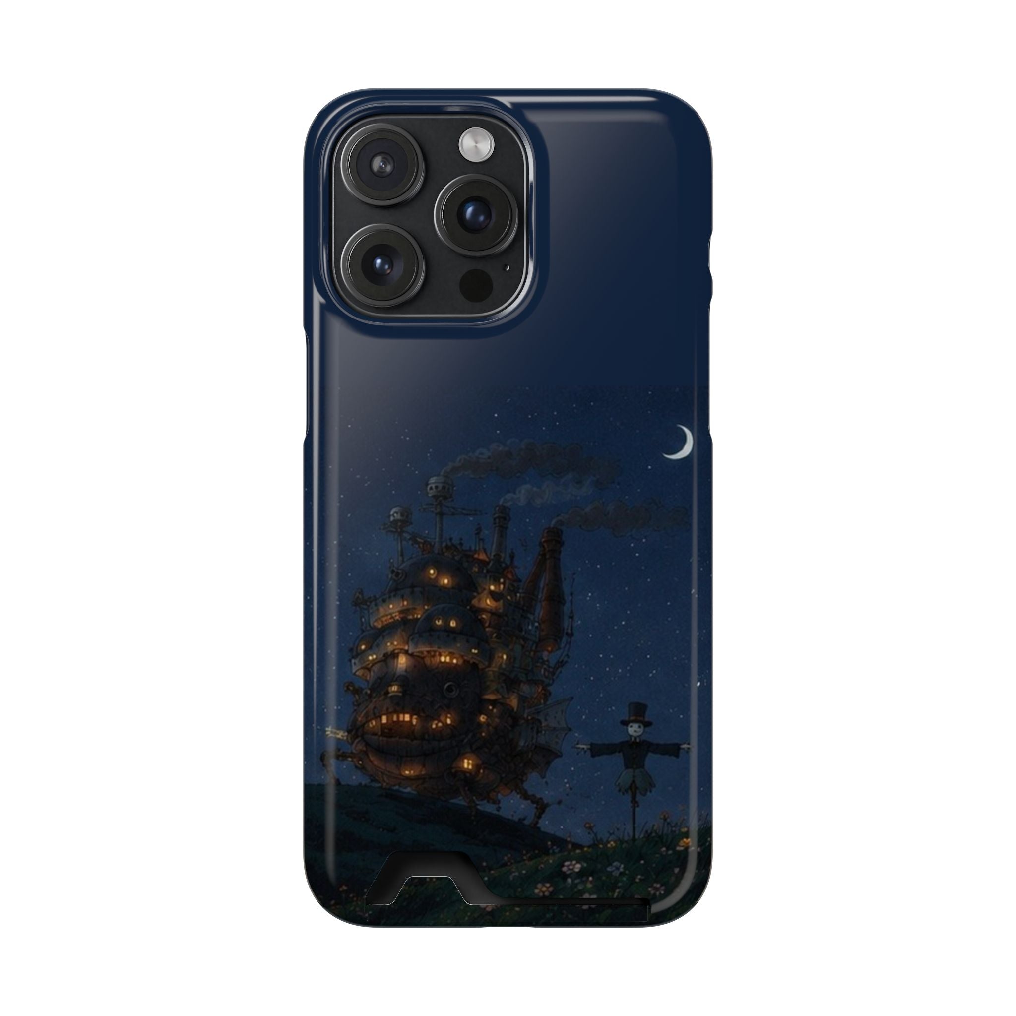 howl's moving castleCastle Phone Card Case — Fairy Tale Nightscape Wallet Phone Case