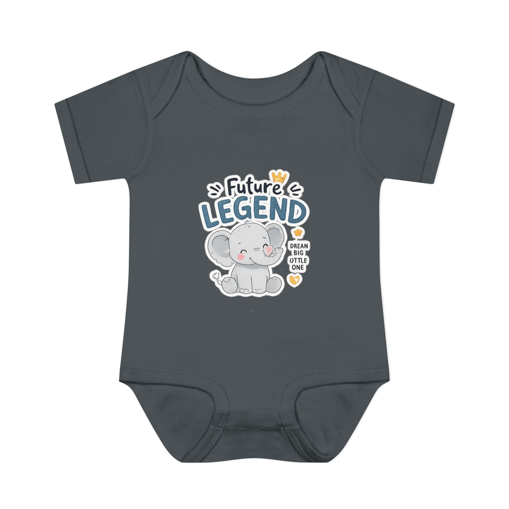 Baby Bodysuit - "Future Legend" Cute Elephant Infant Onesie