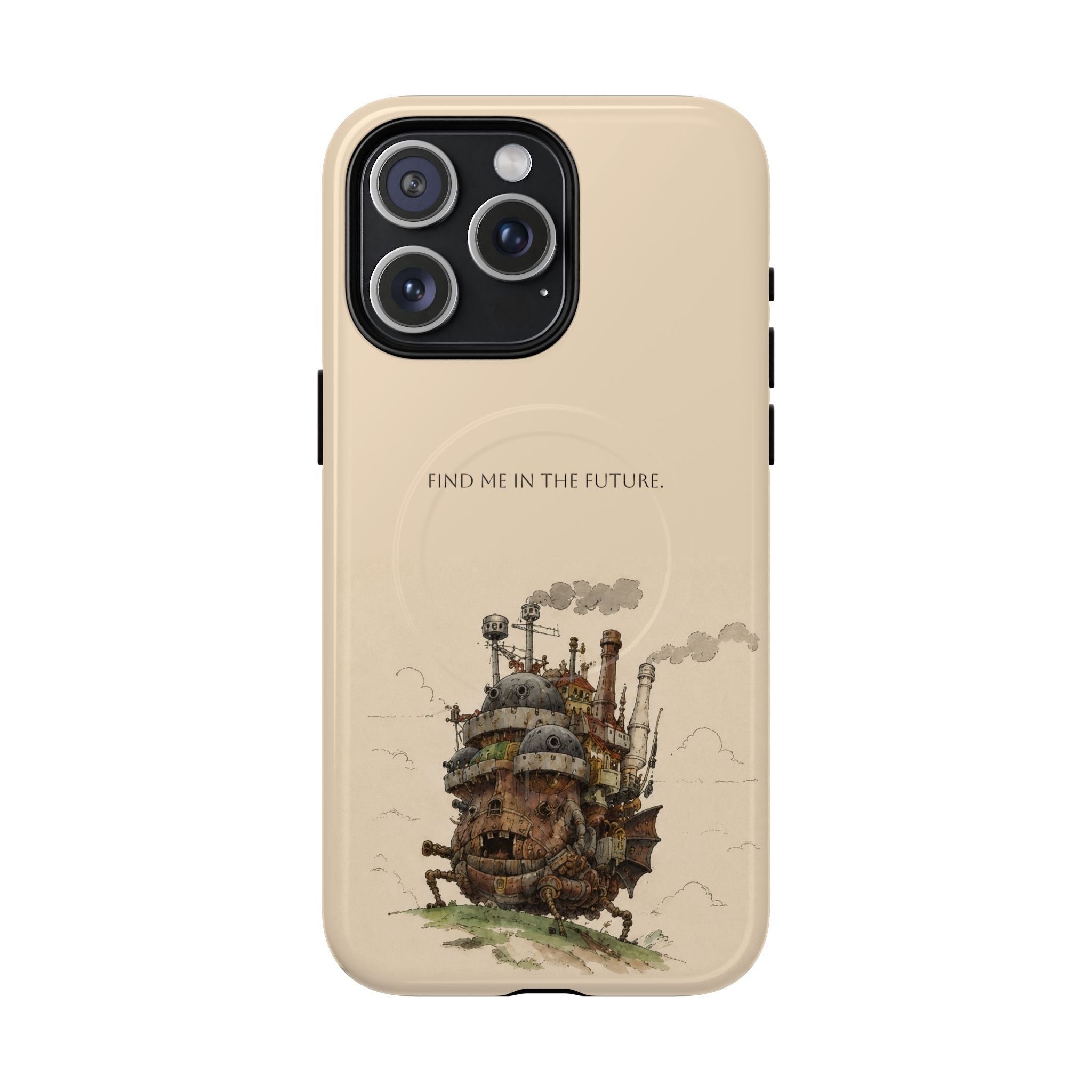 Howl’s Moving Castle Phone Case — “Find Me in the Future” Tough Magnetic iPhone Cover