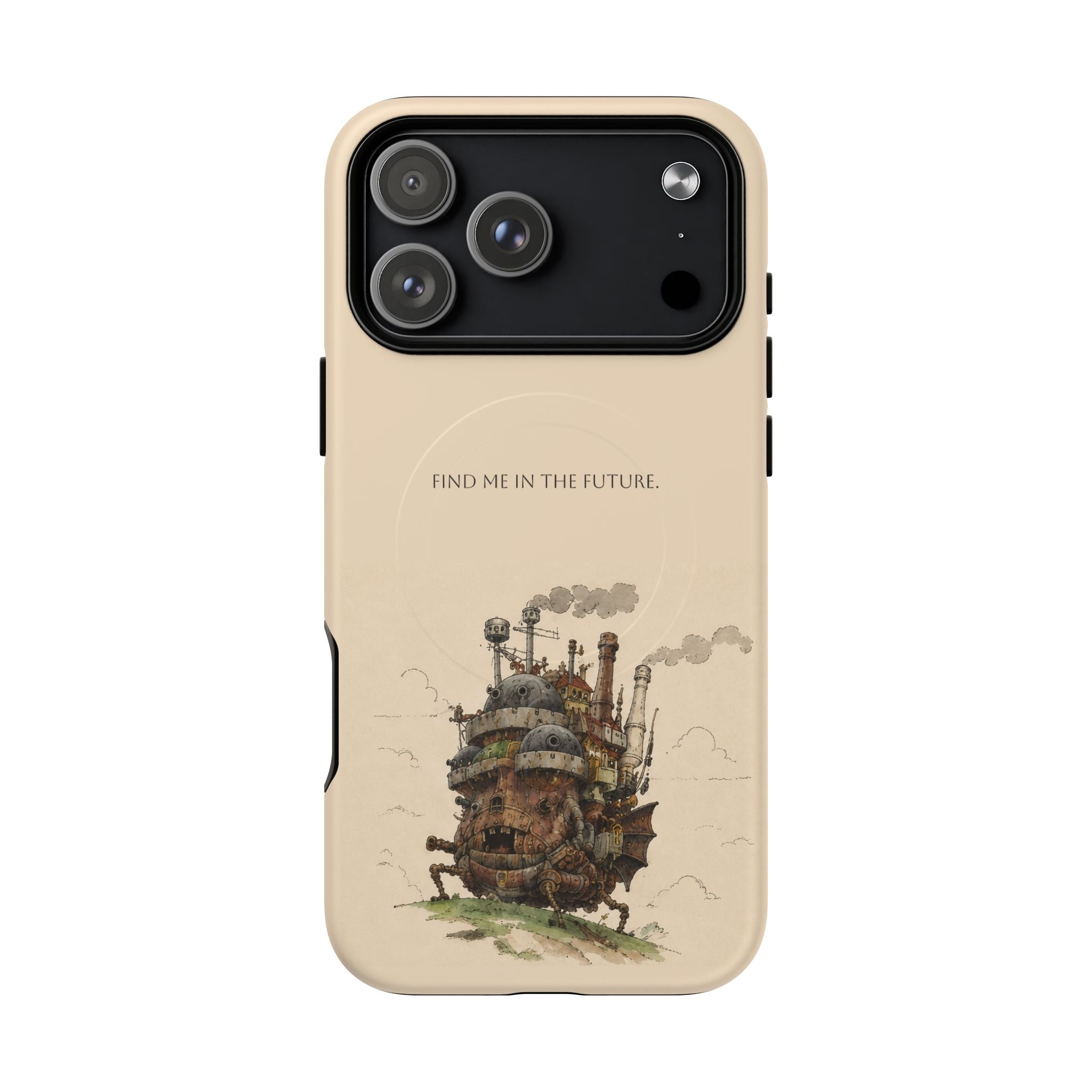 Howl’s Moving Castle Phone Case — “Find Me in the Future” Tough Magnetic iPhone Cover
