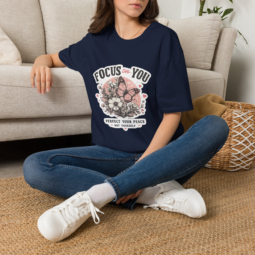 Focus On You T-Shirt — Self-Care Butterfly Graphic Tee