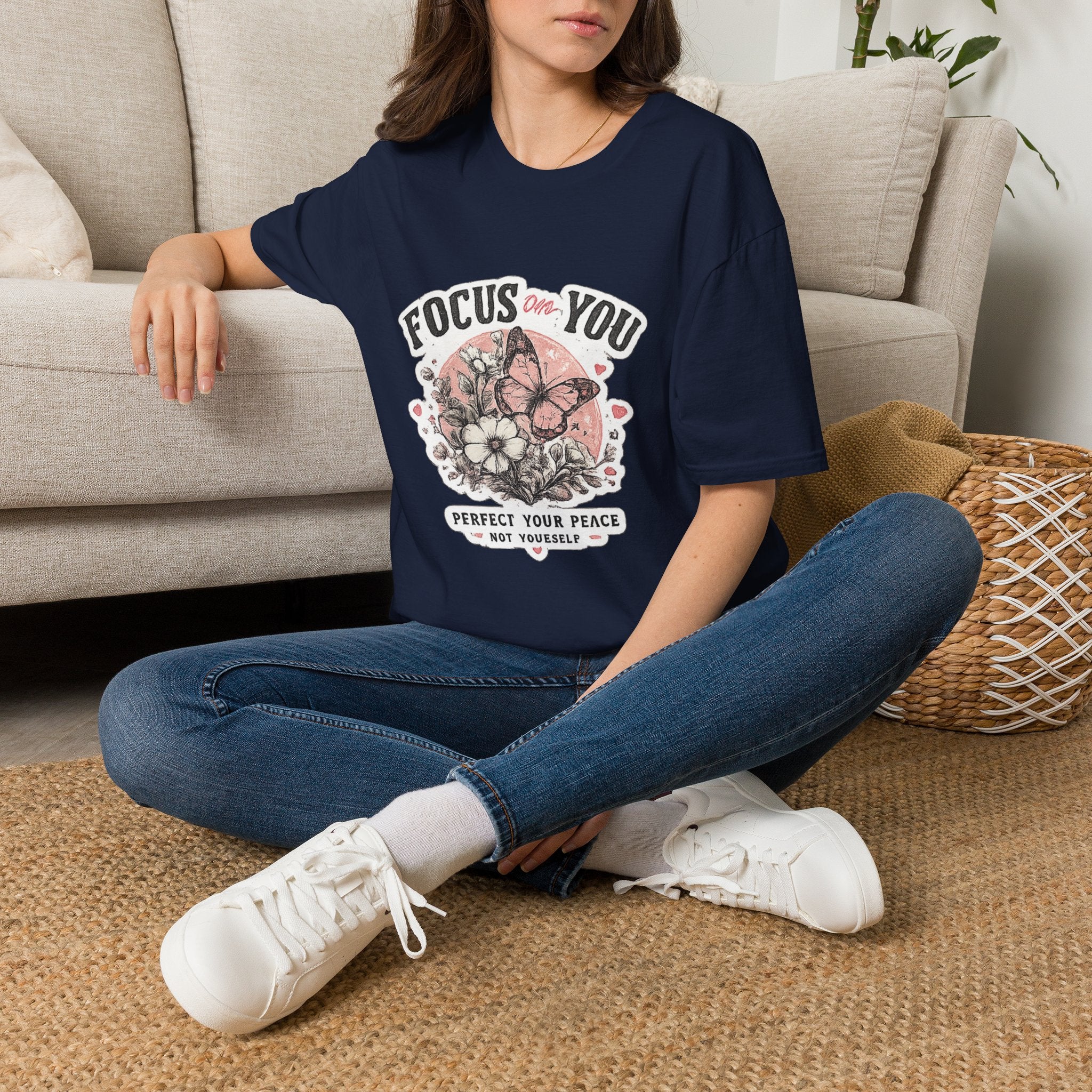 Focus On You T-Shirt — Self-Care Butterfly Graphic Tee