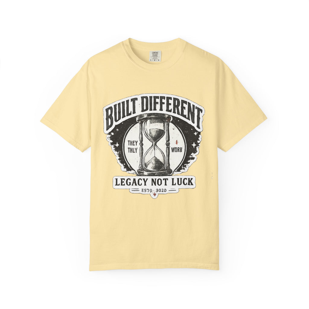 Built Different T-Shirt — 'Legacy Not Luck' Motivational Graphic Tee